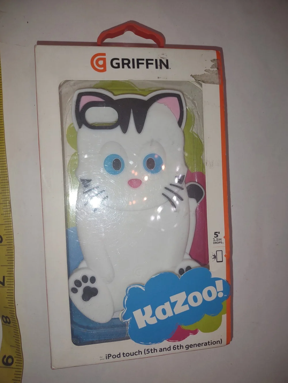 KaZoo White Cat Silicone Case for iPod touch (5th & 6th Gen)